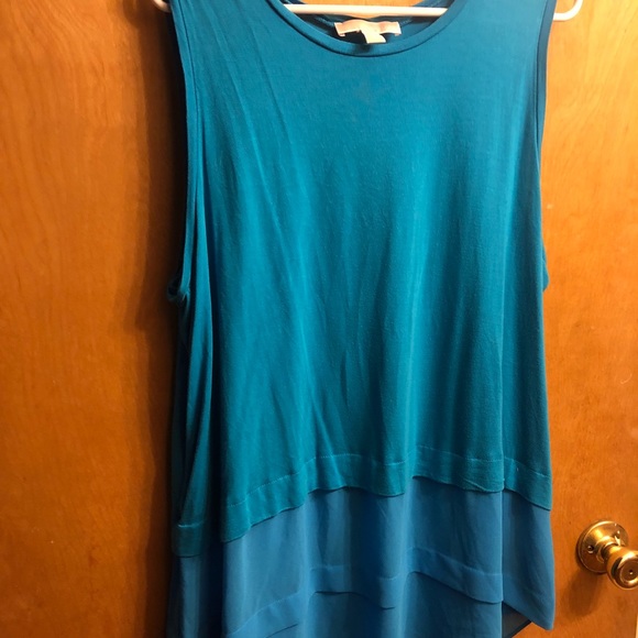 Michael Kors Tops - Blue MK Michael Kors tank top. NWOT 2x xxl